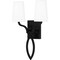 Quoizel Wood Wall 2 Light Matte Black QW16130MBK - alternate 3